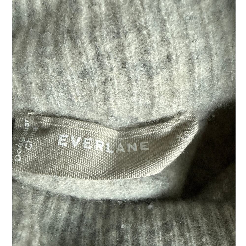Everlane The Cozy Stretch Mockneck Wool Yak Hair Pullover Sweater Gray Size XS - Picture 8 of 10